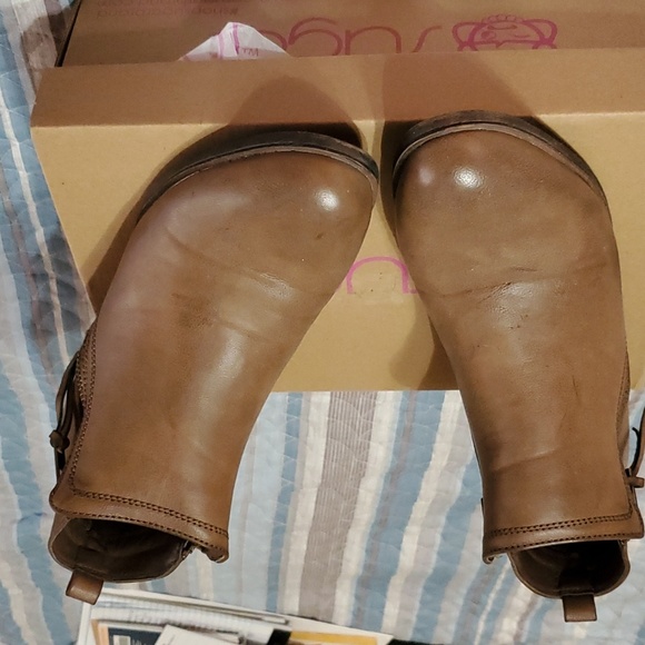 Sugar Shoes - Sugar Brand Brown Leather Booties
